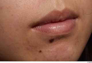 HD Face Skin Tamanaha Nara face lips mouth skin pores…